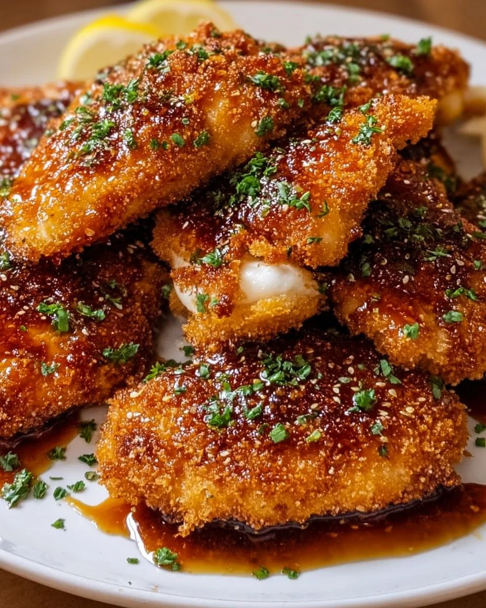 Crispy Oven-Baked Chicken with Hot Honey Glaze