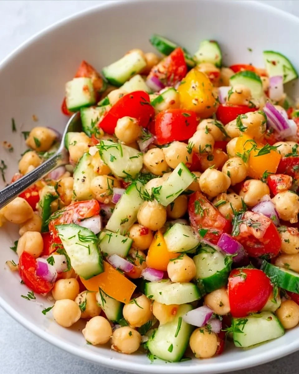 Easy and Fresh Chickpea Salad