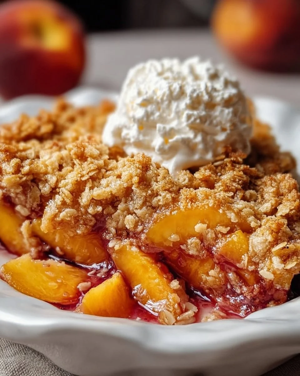 Easy Peach Crumble