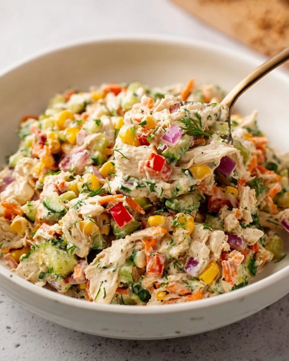 Garden Vegetable Chicken Salad