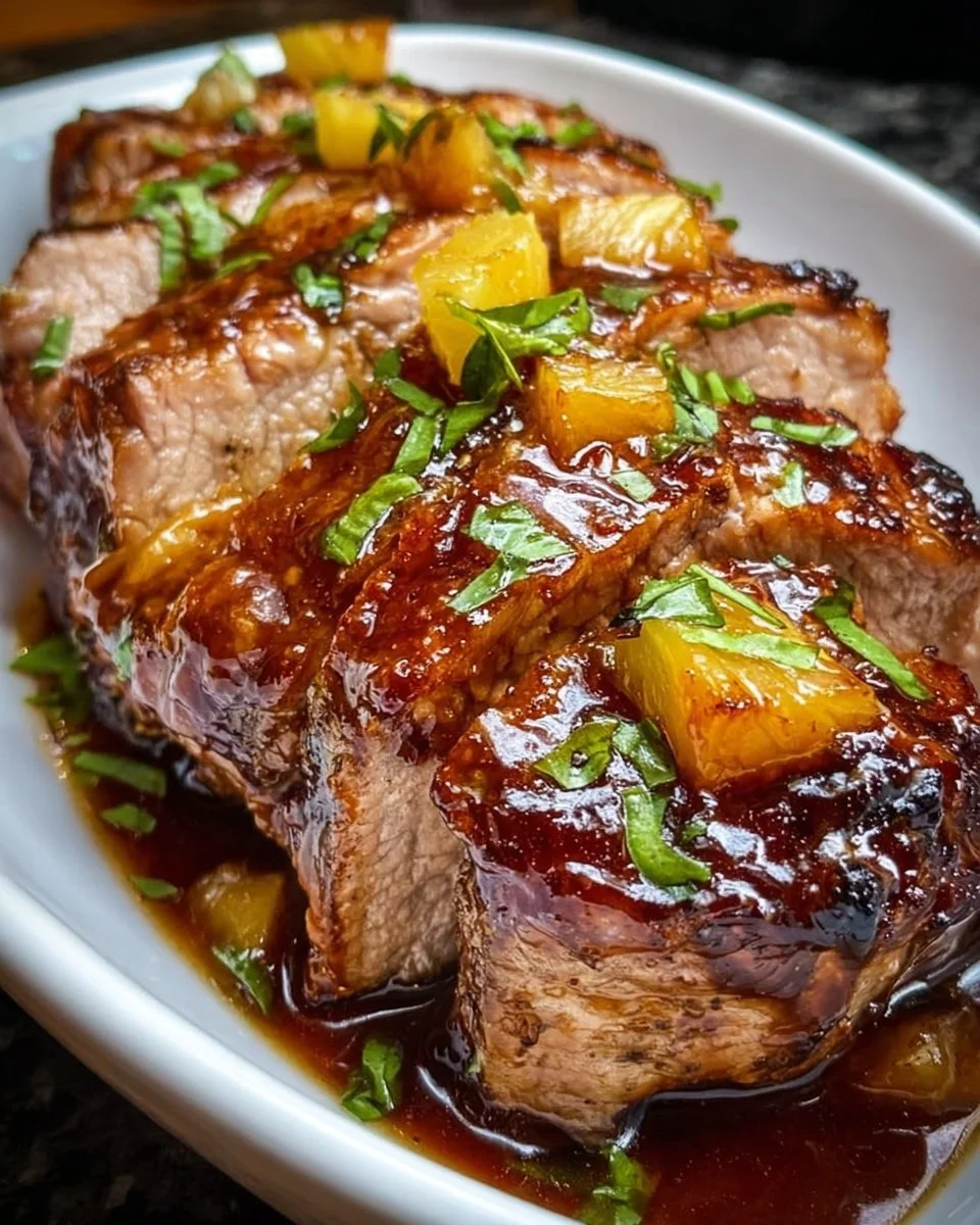 Hawaiian Slow Cook Pork Loin: A Flavorful and Tender Dinner Delight!