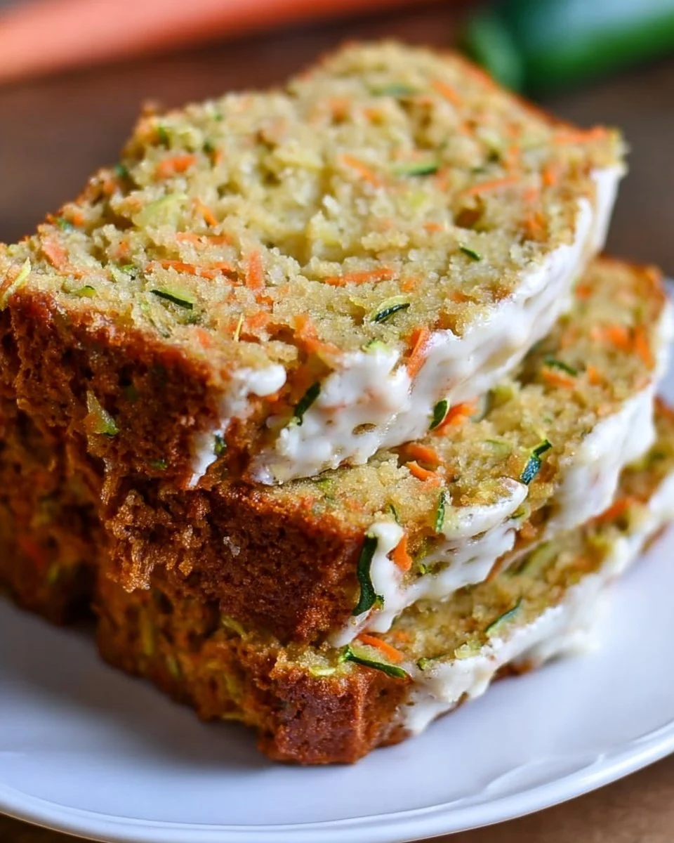 Moist Carrot Apple Zucchini Bread