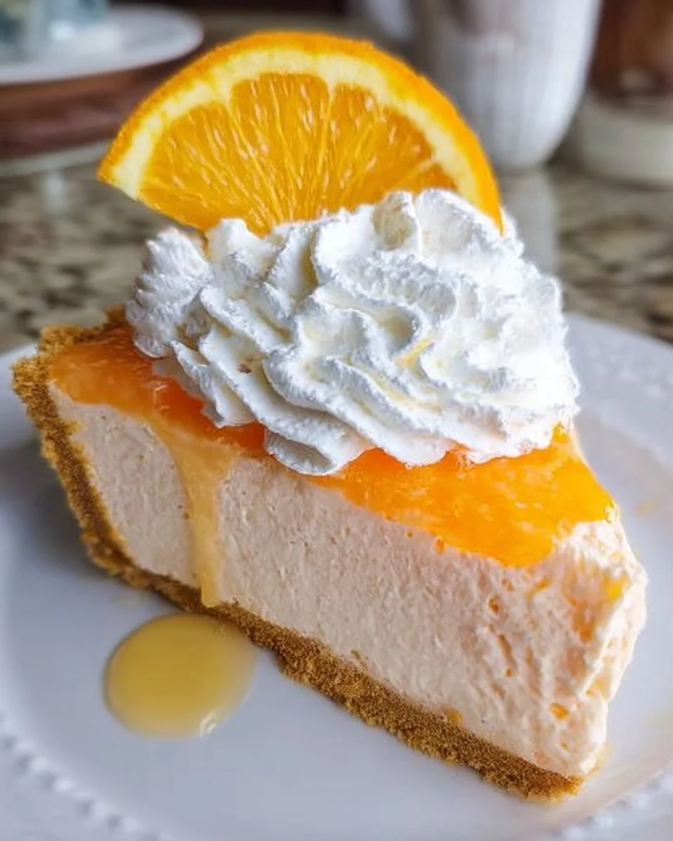 Orange Jello Creamsicle Pie
