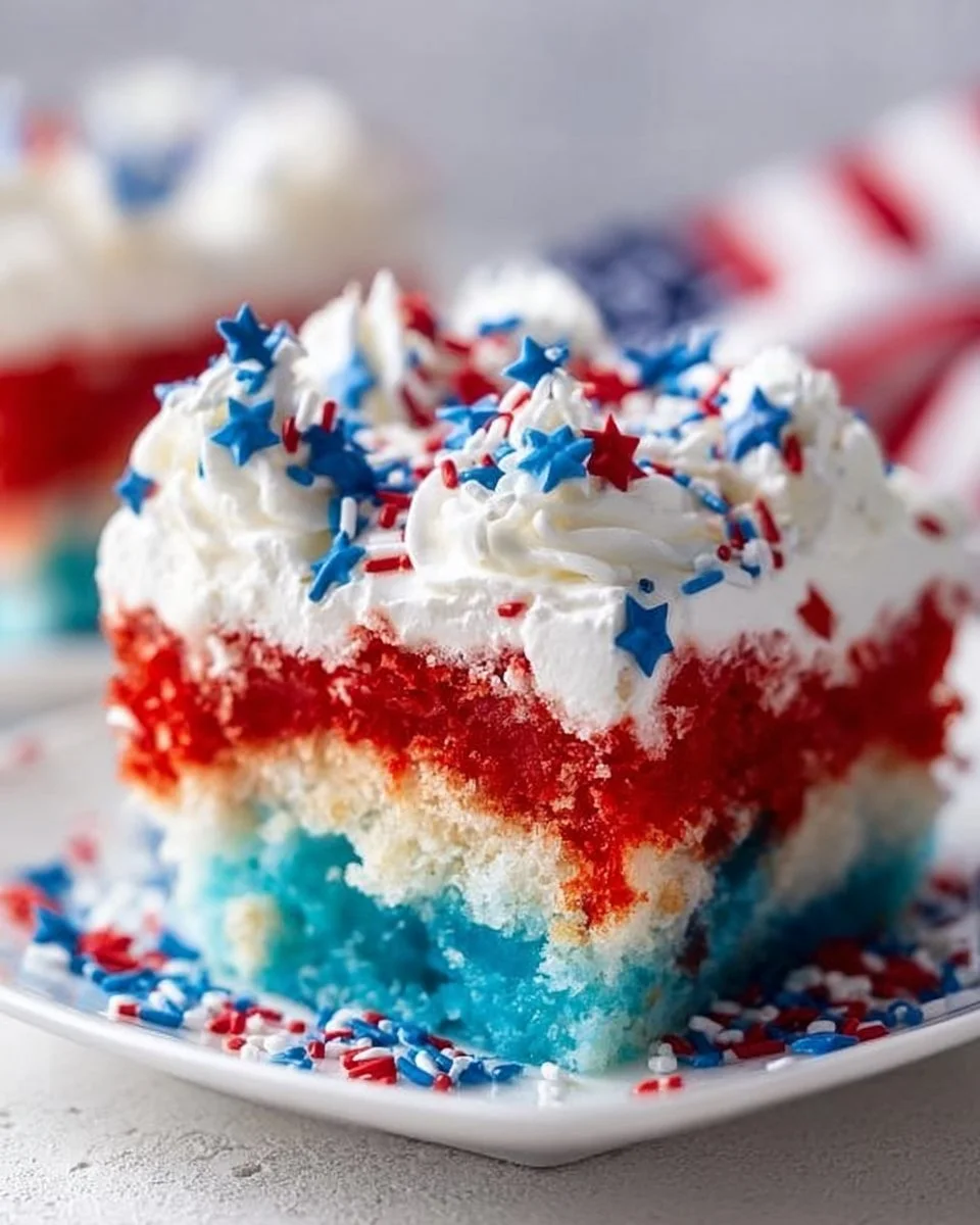 Patriotic Poke Cake