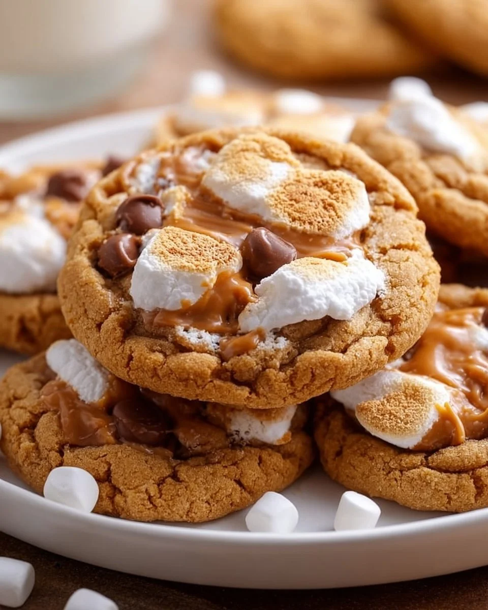 Soft and Chewy Fluffernutter Cookies