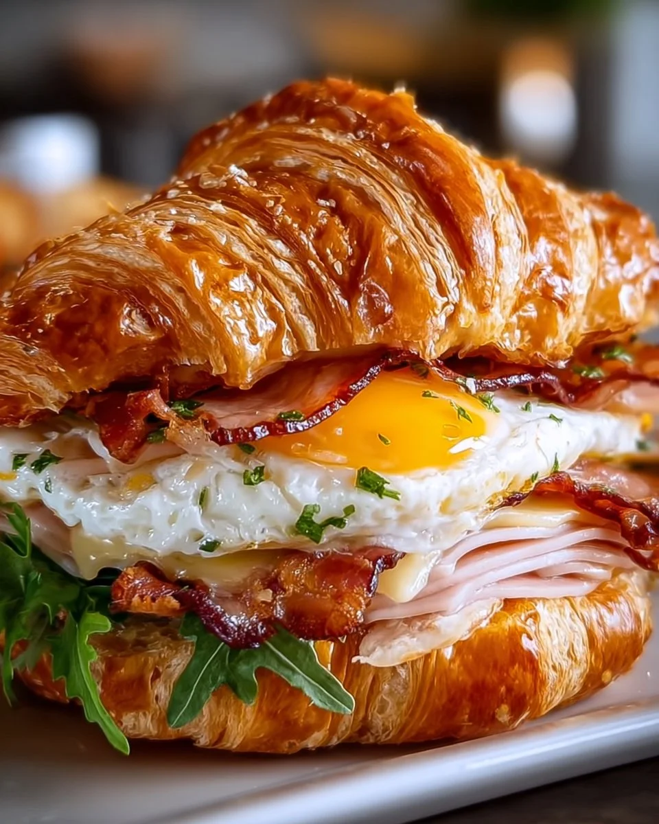 Turkey and Havarti Croissant Sandwich