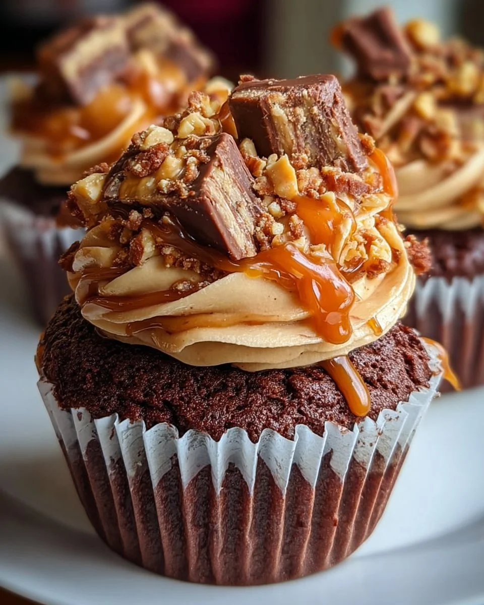 Ultimate Snickers Cupcakes