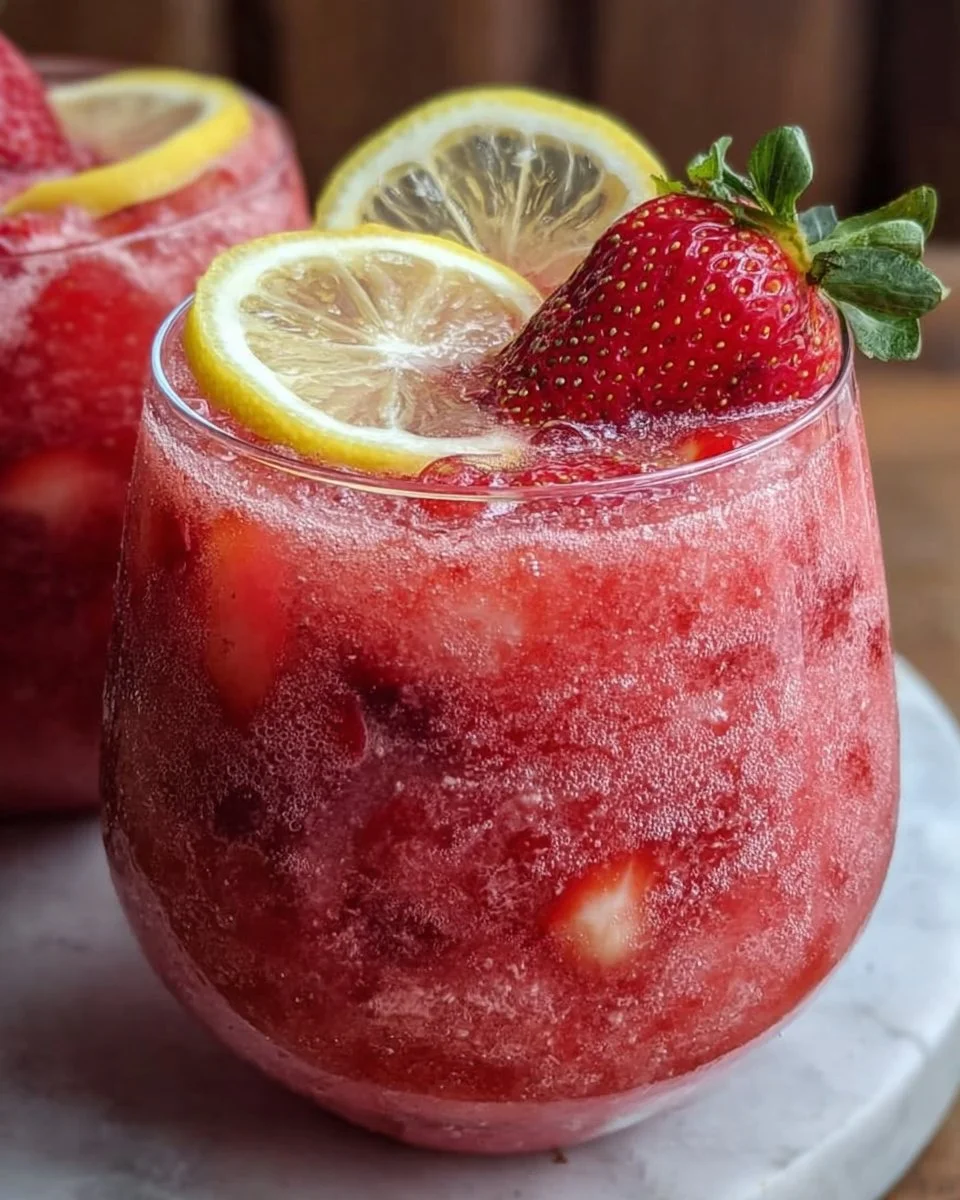 Easy Frozen Strawberry Lemonade Punch Recipe for Perfect Summer Refreshment